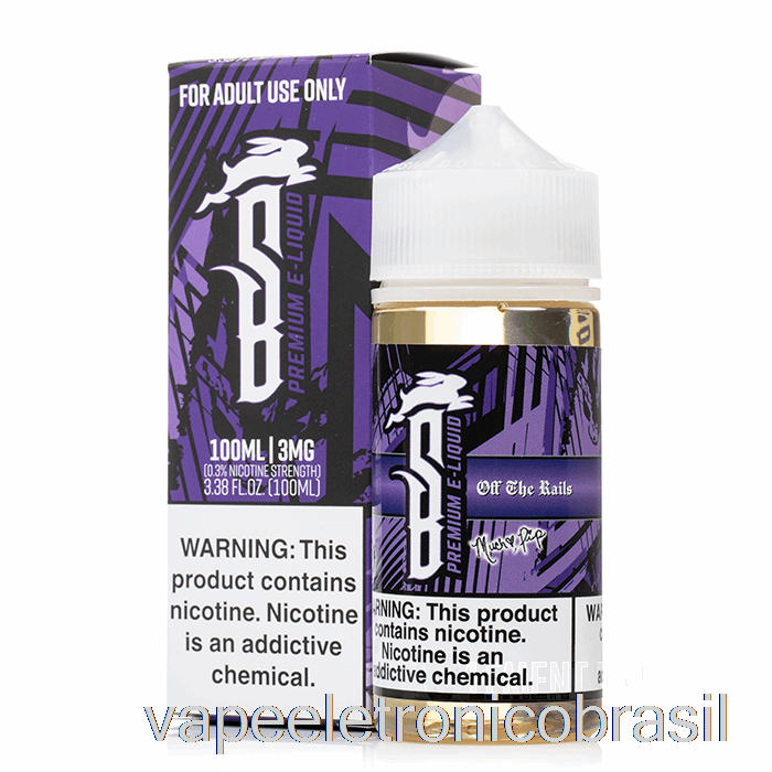 Vape Eletrônico Fora Dos Trilhos - Coelho Suicida - 100ml 6mg